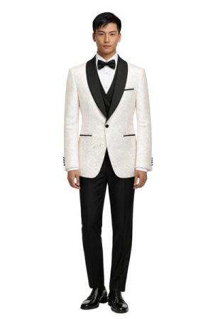 Suit Sartoria Men’s Three-Piece Suit + Bow tie