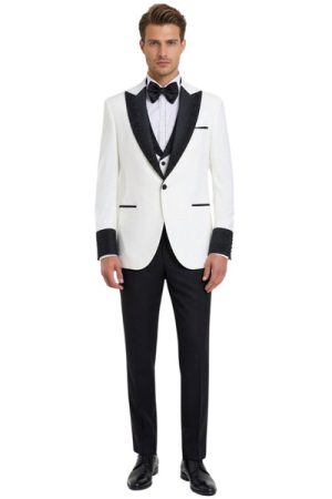 Suit Sartoria Men’s Three-Piece Suit + Bow tie